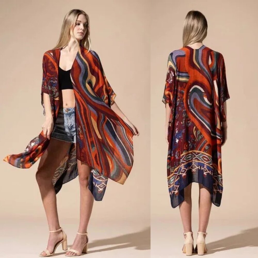Ruby Chic Retro Kimono